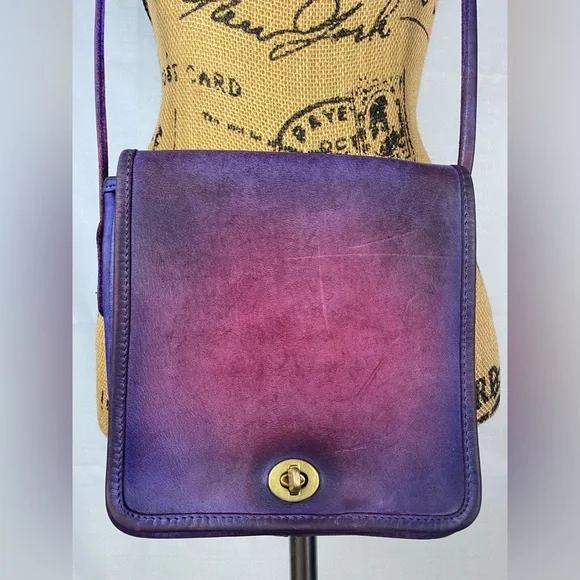 Recycled Riot hand dyed Vintage Coach Compact Pouch - Picture 10 of 15